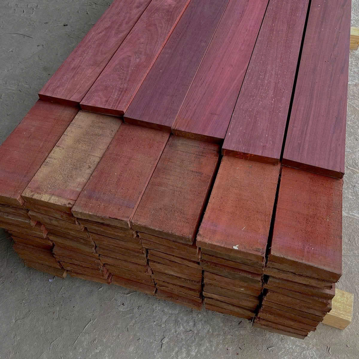 Gỗ Hương Tím (Purple Heart) - 3 x 15 x 217 CM - Ảnh 4