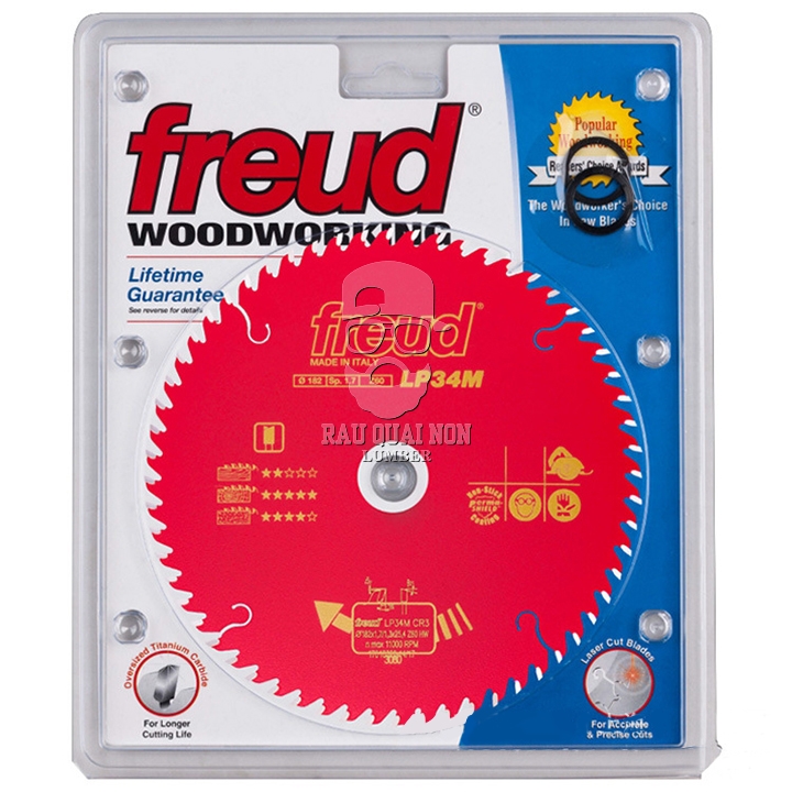 Lưỡi Cưa Gỗ Hợp Kim 182 x 25.4 mm x 60T Freud LP34M CR3 - Ảnh 2