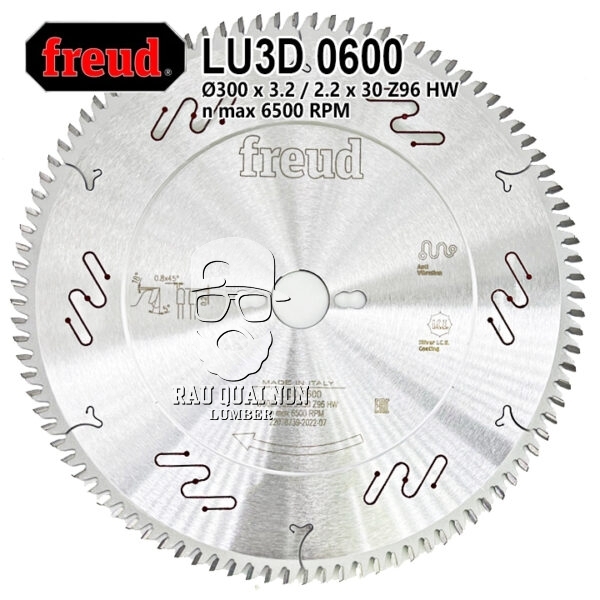 Lưỡi Cưa Gỗ Hợp Kim 305 x 30 mm x 96T Freud LU3D 0600 ( Phiên Bản Chống Ồn )