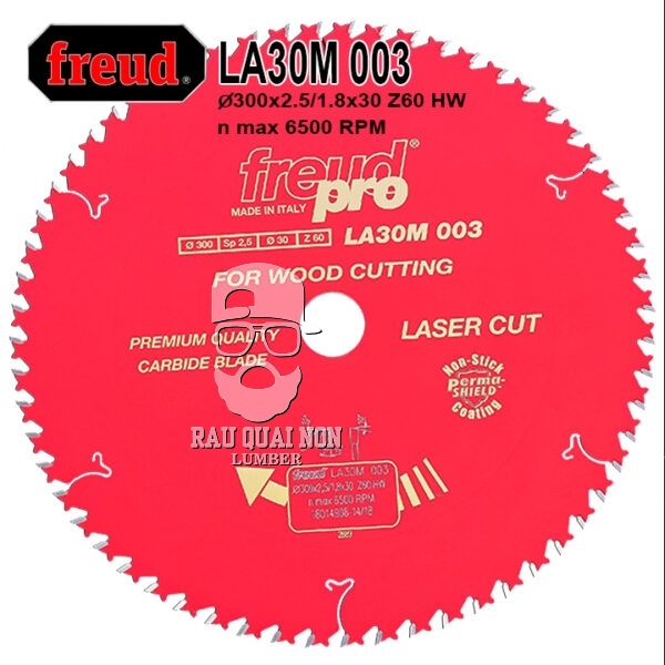 Lưỡi Cưa Gỗ Hợp Kim 300 x 30 mm x 60T Freud LA30M 003