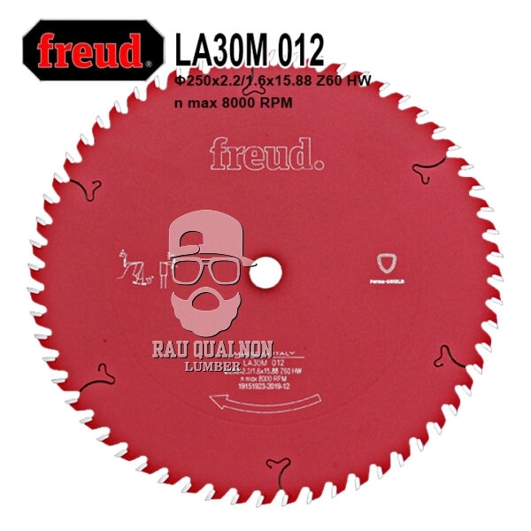 Lưỡi Cưa Gỗ Hợp Kim 250 x 16 mm x 60T Freud LA30M 012