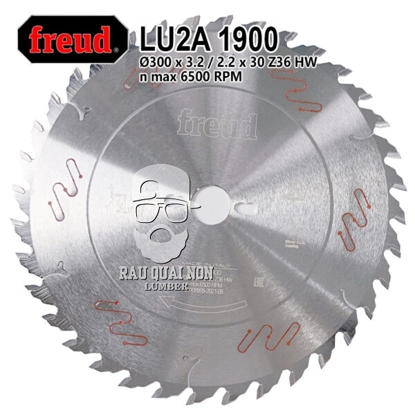 Lưỡi Cưa Gỗ Hợp Kim 305 x 30 mm x 36T Freud LU2A 1900 ( Phiên Bản Chống Ồn )